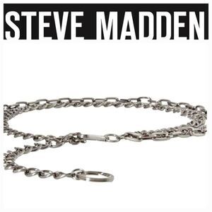 Steve Madden Gunmetal Chain Belt